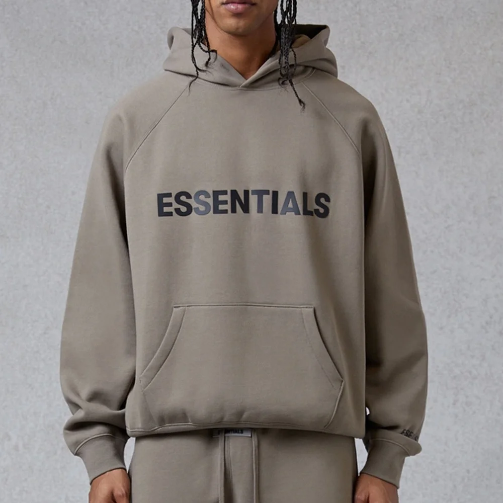 ESSENTIALS fear of god Hoodie in Taupe / Beige | Large | Great Condition | - Picture 5 of 10